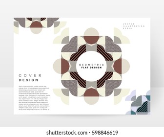 Memphis Geometrischer Hintergrund Vorlage für Cover, Flyer, Banner, Plakate und Plakate, kann für Präsentationen und Bücher verwendet werden, EPS10 Vektorgrafik
