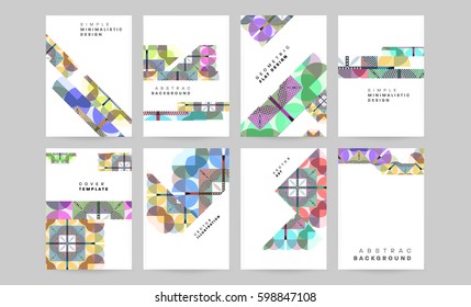 Memphis Planilla de fondo geométrico para cubiertas, volantes, pancartas, carteles y carteles, se puede usar para presentaciones y libros, ilustración del vector EPS10