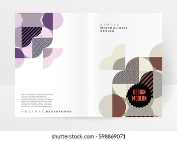 Memphis Geometric background Template for covers, flyers, banners, posters and placards, may be used for presentations and books, EPS10 vector illustration
