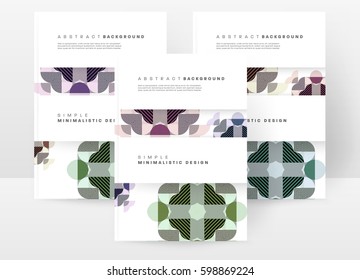 Memphis Geometric background Template for covers, flyers, banners, posters and placards, may be used for presentations and books, EPS10 vector illustration