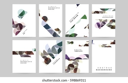 Memphis Geometric background Template for covers, flyers, banners, posters and placards, may be used for presentations and books, EPS10 vector illustration