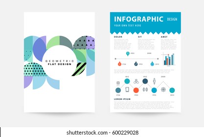 Memphis Planilla de fondo geométrico para cubiertas, volantes, pancartas, carteles y carteles, se puede usar para presentaciones y libros, ilustración del vector EPS10