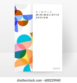 Memphis Geometric background Template for covers, flyers, banners, posters and placards, may be used for presentations and books, EPS10 vector illustration