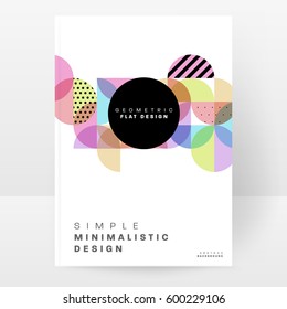 Memphis Planilla de fondo geométrico para cubiertas, volantes, pancartas, carteles y carteles, se puede usar para presentaciones y libros, ilustración del vector EPS10