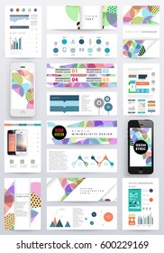 Memphis Geometrischer Hintergrund Vorlage für Cover, Flyer, Banner, Plakate und Plakate, kann für Präsentationen und Bücher verwendet werden, EPS10 Vektorgrafik