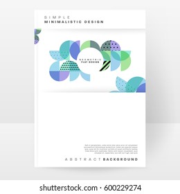 Memphis Geometric background Template for covers, flyers, banners, posters and placards, may be used for presentations and books, EPS10 vector illustration