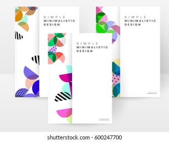 Memphis Geometric background Template for covers, flyers, banners, posters and placards, may be used for presentations and books, EPS10 vector illustration