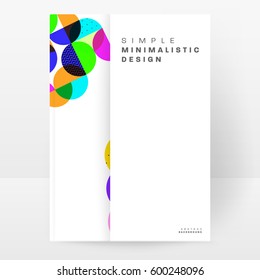 Memphis Geometric background Template for covers, flyers, banners, posters and placards, may be used for presentations and books, EPS10 vector illustration