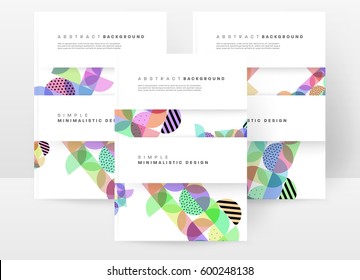 Memphis Geometrischer Hintergrund Vorlage für Cover, Flyer, Banner, Plakate und Plakate, kann für Präsentationen und Bücher verwendet werden, EPS10 Vektorgrafik