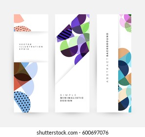 Memphis Geometrischer Hintergrund Vorlage für Cover, Flyer, Banner, Plakate und Plakate, kann für Präsentationen und Bücher verwendet werden, EPS10 Vektorgrafik