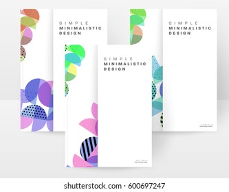 Memphis Geometric background Template for covers, flyers, banners, posters and placards, may be used for presentations and books, EPS10 vector illustration