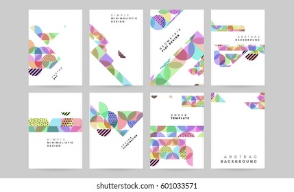 Memphis Geometrischer Hintergrund Vorlage für Cover, Flyer, Banner, Plakate und Plakate, kann für Präsentationen und Bücher verwendet werden, EPS10 Vektorgrafik