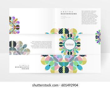 Memphis Geometric background Template for covers, flyers, banners, posters and placards, may be used for presentations and books, EPS10 vector illustration