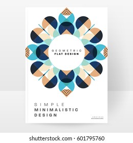 Memphis Geometric background Template for covers, flyers, banners, posters and placards, may be used for presentations and books, EPS10 vector illustration