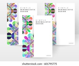 Memphis Geometric background Template for covers, flyers, banners, posters and placards, may be used for presentations and books, EPS10 vector illustration