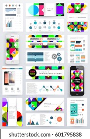Memphis Geometric background Template for covers, flyers, banners, posters and placards, may be used for presentations and books, EPS10 vector illustration
