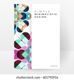 Memphis Geometric background Template for covers, flyers, banners, posters and placards, may be used for presentations and books, EPS10 vector illustration