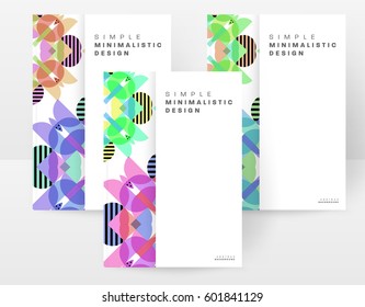 Memphis Geometric background Template for covers, flyers, banners, posters and placards, may be used for presentations and books, EPS10 vector illustration