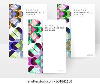 Memphis Geometric background Template for covers, flyers, banners, posters and placards, may be used for presentations and books, EPS10 vector illustration