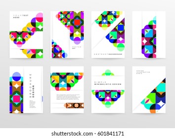 Memphis Geometrischer Hintergrund Vorlage für Cover, Flyer, Banner, Plakate und Plakate, kann für Präsentationen und Bücher verwendet werden, EPS10 Vektorgrafik