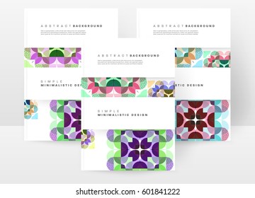 Memphis Geometric background Template for covers, flyers, banners, posters and placards, may be used for presentations and books, EPS10 vector illustration