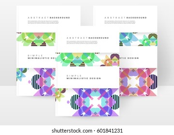 Memphis Geometric background Template for covers, flyers, banners, posters and placards, may be used for presentations and books, EPS10 vector illustration