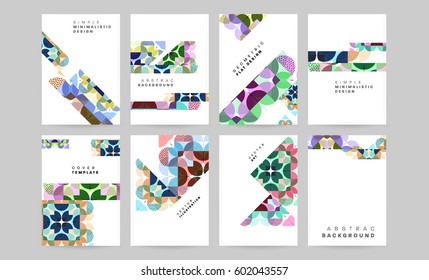 Memphis Planilla de fondo geométrico para cubiertas, volantes, pancartas, carteles y carteles, se puede usar para presentaciones y libros, ilustración del vector EPS10