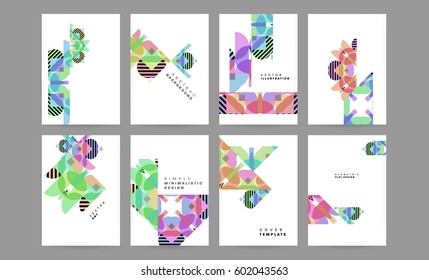 Memphis Geometrischer Hintergrund Vorlage für Cover, Flyer, Banner, Plakate und Plakate, kann für Präsentationen und Bücher verwendet werden, EPS10 Vektorgrafik