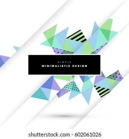 Memphis Geometric background Template for covers, flyers, banners, posters and placards, may be used for presentations and books, EPS10 vector illustration