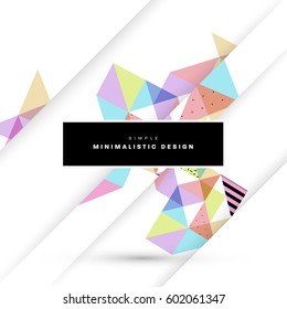 Memphis Geometric background Template for covers, flyers, banners, posters and placards, may be used for presentations and books, EPS10 vector illustration