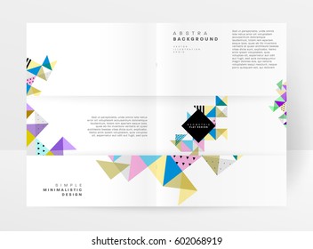 Memphis Planilla de fondo geométrico para cubiertas, volantes, pancartas, carteles y carteles, se puede usar para presentaciones y libros, ilustración del vector EPS10