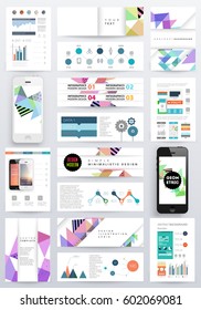 Memphis Geometric background Template for covers, flyers, banners, posters and placards, may be used for presentations and books, EPS10 vector illustration