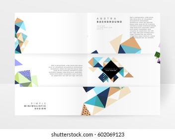 Memphis Geometric background Template for covers, flyers, banners, posters and placards, may be used for presentations and books, EPS10 vector illustration