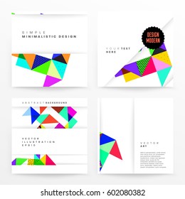 Memphis Planilla de fondo geométrico para cubiertas, volantes, pancartas, carteles y carteles, se puede usar para presentaciones y libros, ilustración del vector EPS10