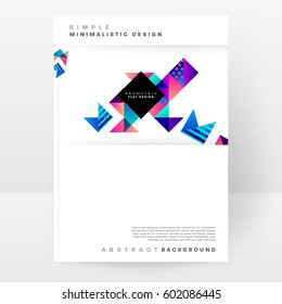 Memphis Planilla de fondo geométrico para cubiertas, volantes, pancartas, carteles y carteles, se puede usar para presentaciones y libros, ilustración del vector EPS10