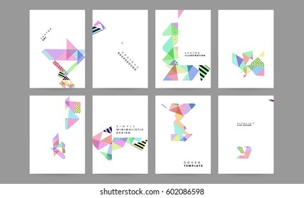 Memphis Geometrischer Hintergrund Vorlage für Cover, Flyer, Banner, Plakate und Plakate, kann für Präsentationen und Bücher verwendet werden, EPS10 Vektorgrafik