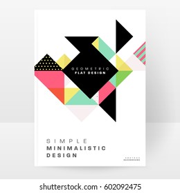 Memphis Planilla de fondo geométrico para cubiertas, volantes, pancartas, carteles y carteles, se puede usar para presentaciones y libros, ilustración del vector EPS10