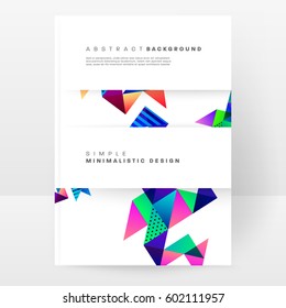Memphis Geometric background Template for covers, flyers, banners, posters and placards, may be used for presentations and books, EPS10 vector illustration