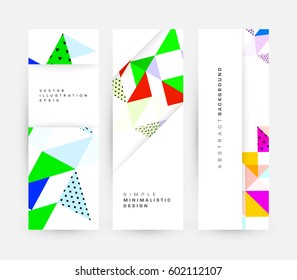 Memphis Geometric background Template for covers, flyers, banners, posters and placards, may be used for presentations and books, EPS10 vector illustration