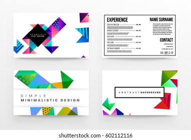 Memphis Geometric background Template for covers, flyers, banners, posters and placards, may be used for presentations and books, EPS10 vector illustration