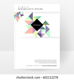 Memphis Geometric background Template for covers, flyers, banners, posters and placards, may be used for presentations and books, EPS10 vector illustration