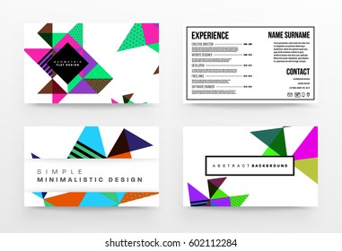 Memphis Geometrischer Hintergrund Vorlage für Cover, Flyer, Banner, Plakate und Plakate, kann für Präsentationen und Bücher verwendet werden, EPS10 Vektorgrafik