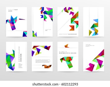 Memphis Geometric background Template for covers, flyers, banners, posters and placards, may be used for presentations and books, EPS10 vector illustration