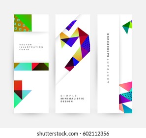 Memphis Geometric background Template for covers, flyers, banners, posters and placards, may be used for presentations and books, EPS10 vector illustration