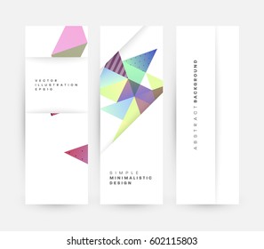 Memphis Geometric background Template for covers, flyers, banners, posters and placards, may be used for presentations and books, EPS10 vector illustration
