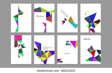 Memphis Geometrischer Hintergrund Vorlage für Cover, Flyer, Banner, Plakate und Plakate, kann für Präsentationen und Bücher verwendet werden, EPS10 Vektorgrafik