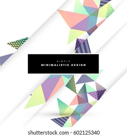 Memphis Planilla de fondo geométrico para cubiertas, volantes, pancartas, carteles y carteles, se puede usar para presentaciones y libros, ilustración del vector EPS10