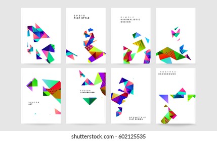 Memphis Planilla de fondo geométrico para cubiertas, volantes, pancartas, carteles y carteles, se puede usar para presentaciones y libros, ilustración del vector EPS10