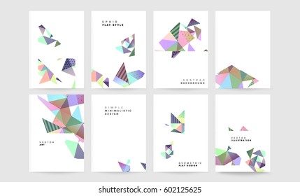 Memphis Geometric background Template for covers, flyers, banners, posters and placards, may be used for presentations and books, EPS10 vector illustration