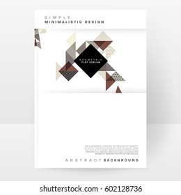 Memphis Geometric background Template for covers, flyers, banners, posters and placards, may be used for presentations and books, EPS10 vector illustration